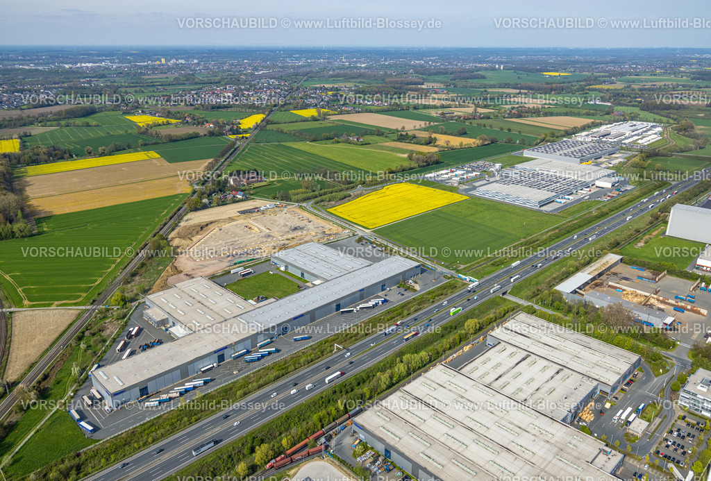 Boenen230404944 | Luftbild, Becker Aluminium-Service GmbH und Baustelle, Westerbönen, Bönen, Ruhrgebiet, Nordrhein-Westfalen, Deutschland