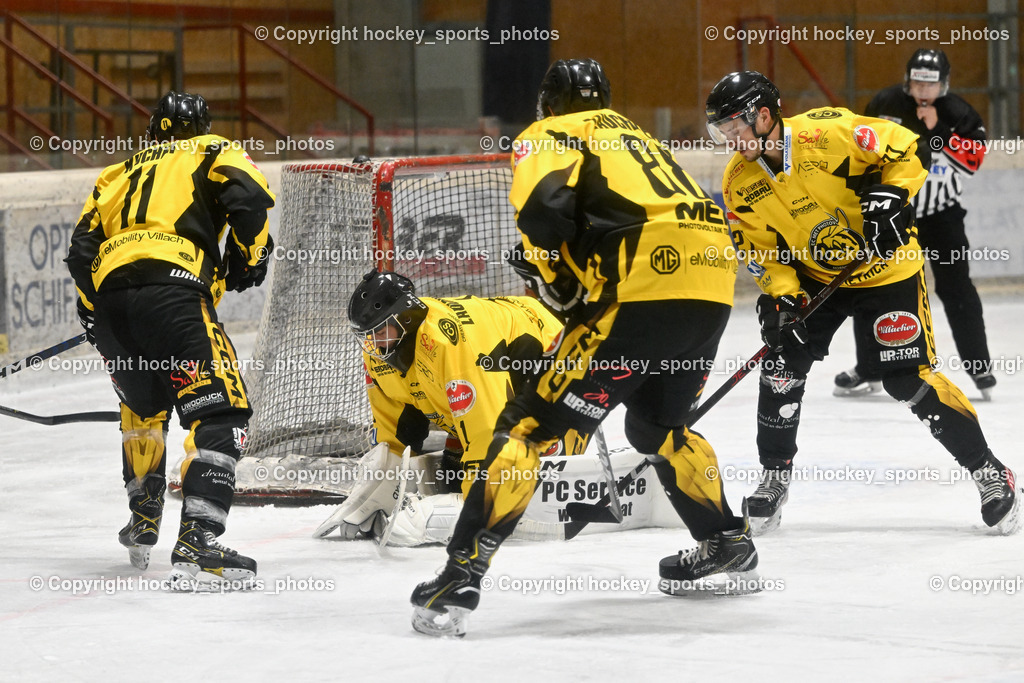 EC Spittal Hornets vs. ESC Steindorf 28.10.2023 | #11 Kucher Florian, #1 Zauchner Rene, #27 Moser Daniel