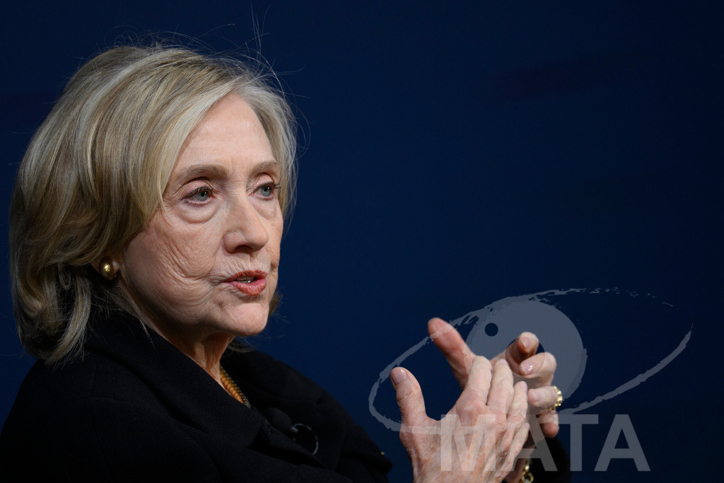 _DWA3835 | Die US-Politikerin Hillary Clinton auf der Veranstaltung Bridging Scholarship and Statecraft im Rahmen der Münchner Sicherheitskonferenz 2026. München, 13.02.2026 Bayern Deutschland  - Realisiert mit Pictrs.com