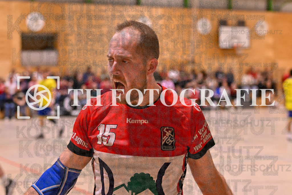GER, SG Maulburg/Steinen - SG Allensbach/Dettingen, Handball, Landesliga Suedbaden, 2. Spieltag, Saison 2024/2025, 28.09.2024 | Daniel Winkelbeiner (SG Maulburg/Steinen, #15)GER, SG Maulburg/Steinen - SG Allensbach/Dettingen, Handball, Landesliga Suedbaden, 2. Spieltag, Saison 2024/2025, 28.09.2024Foto: TH Fotografie/Thomas Hess