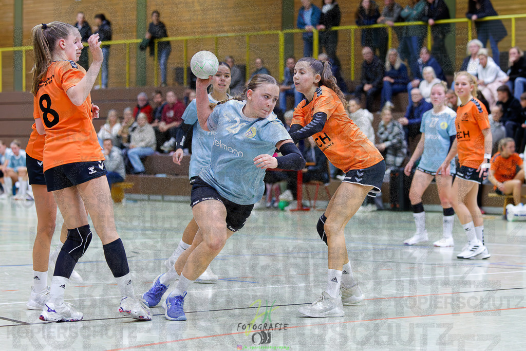 Bezirksliga weibl. A-Jugend; HSG Eibelshausen/Ewersbach - VfB Driedorf | Bezirksliga weibl. A-Jugend; HSG Eibelshausen/Ewersbach - VfB Driedorf am 30.10.2025 in Eibelshausen (Holderberghalle)Photo © 2025 - Jörg Heinrich - Realisiert mit Pictrs.com