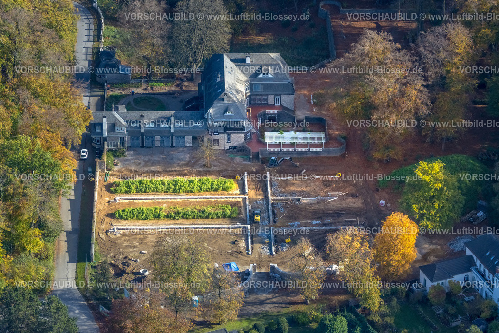 Hagen221016765 | Luftbild, Hohenhof - Jugendstil-Villa des Osthaus-Museums, Herbstwald, Emst, Hagen, Ruhrgebiet, Nordrhein-Westfalen, Deutschland