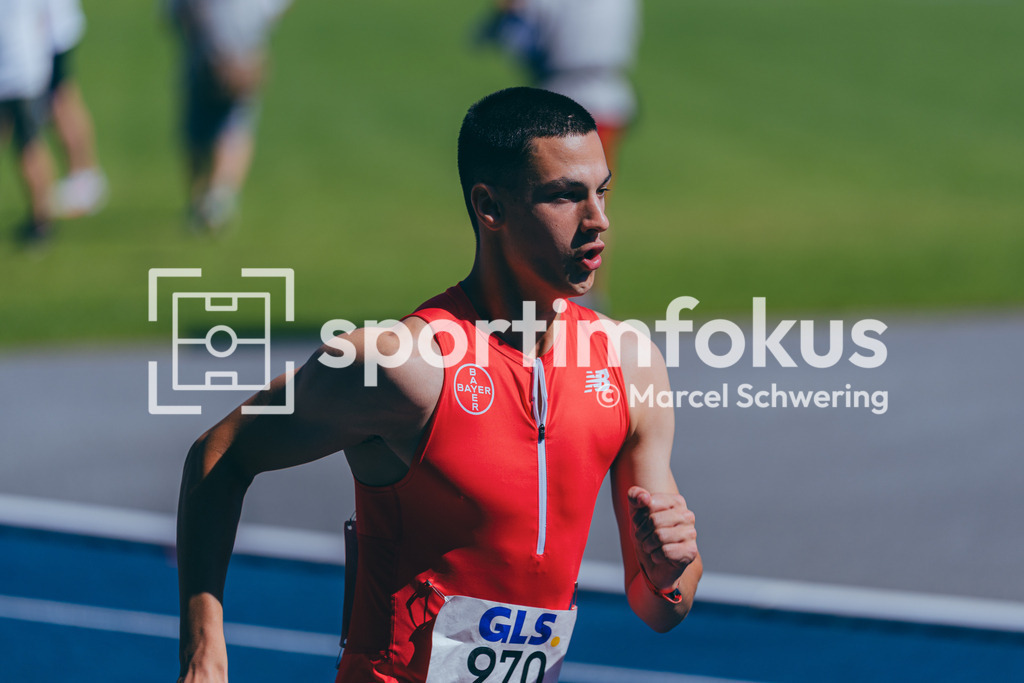 Deutsche Meisterschaften U20 / U16 2026 | Florian Bausdorf, TSV Bayer 04 Leverkusen, 970, 800-Meter-Lauf, Deutsche Meisterschaften der U20 &amp; U16 2026, Lohrheidestadion Bochum-Wattenscheid, 11.07.2026. Foto: Marcel Schwering / sportimfokus - Realisiert mit Pictrs.com