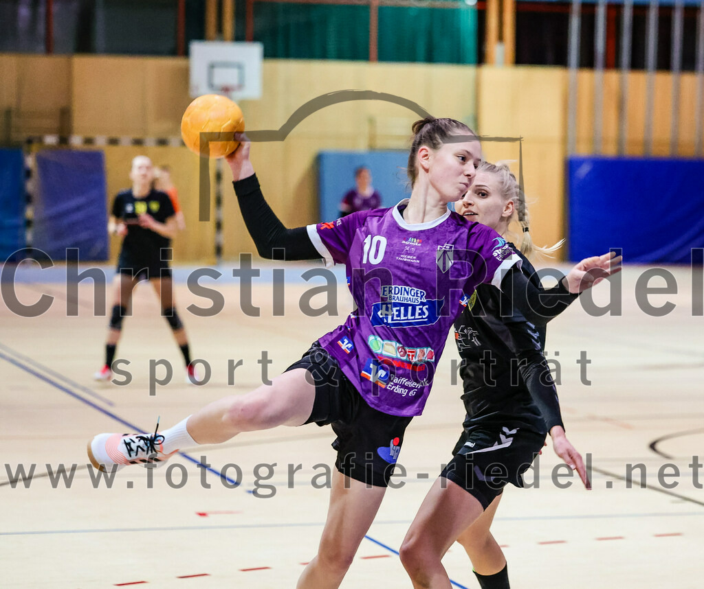 2023-12-17_030_SpVgg_Altenerding_II_gegen_HF_Scheyern | Erding, Deutschland, 17.12.2023:
Handball, Bezirksliga Frauen Altbayern 2023 / 2024, 9. Spieltag, SpVgg Altenerding II gegen HF Scheyern, Endergebnis: 22:26

Sina Steininger (SpVgg Altenerding, #10)

Foto: Christian Riedel / fotografie-riedel.net