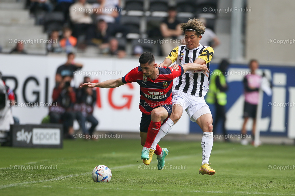 A_LUI_20230423_0033 | SPORT FUSSBALL ADMIRAL BUNDESLIGA 2022/23 LASK VS SC RAPID

IM BILD: Martin Koscelnik (Rapid), Keith Nakamura (Lask)
FOTO:FOTOLUI/UW
