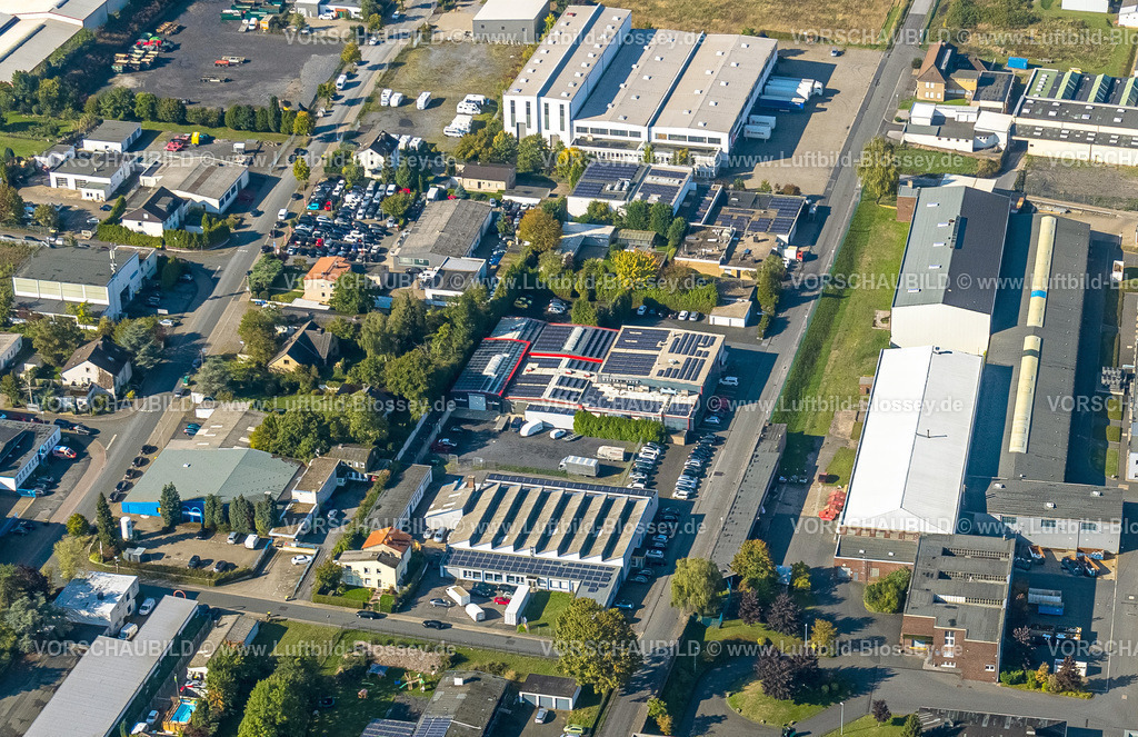 2022_Unna_Unna220900197AusschnittLangewiesche Fleischwaren GmbH | Luftbild, Gewerbegebiet Hansastraße, Unna, Ruhrgebiet, Nordrhein-Westfalen, Deutschland