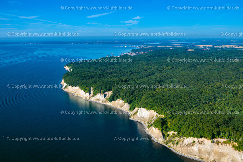 Kreidefelsen_Rügen_Els_7088100822 | SASSNITZ 10.08.2022 Blick auf die Kreideküste im Nationalpark Jasmund bei Sassnitz auf der Insel Rügen in Mecklenburg-Vorpommern. Der markante Felsvorsprung Königsstuhl befindet sich in der Umgebung der Stubbenkammer in dem seit 1990 bestehenden Nationalpark am Ufer zur Ostsee mit einem Buchenwald, der teilweise zum UNESCO-Welterbe gehört. Weiterführende Informationen bei: Nationalpark-Zentrum KÖNIGSSTUHL Sassnitz gemeinnützige GmbH. // View of the chalk cliff coast in the National Park Jasmund near Sassnitz on the island Ruegen in Mecklenburg-West Pomerania. Further information at: Nationalpark-Zentrum KOeNIGSSTUHL Sassnitz gemeinnuetzige GmbH. Foto: Martin Elsen