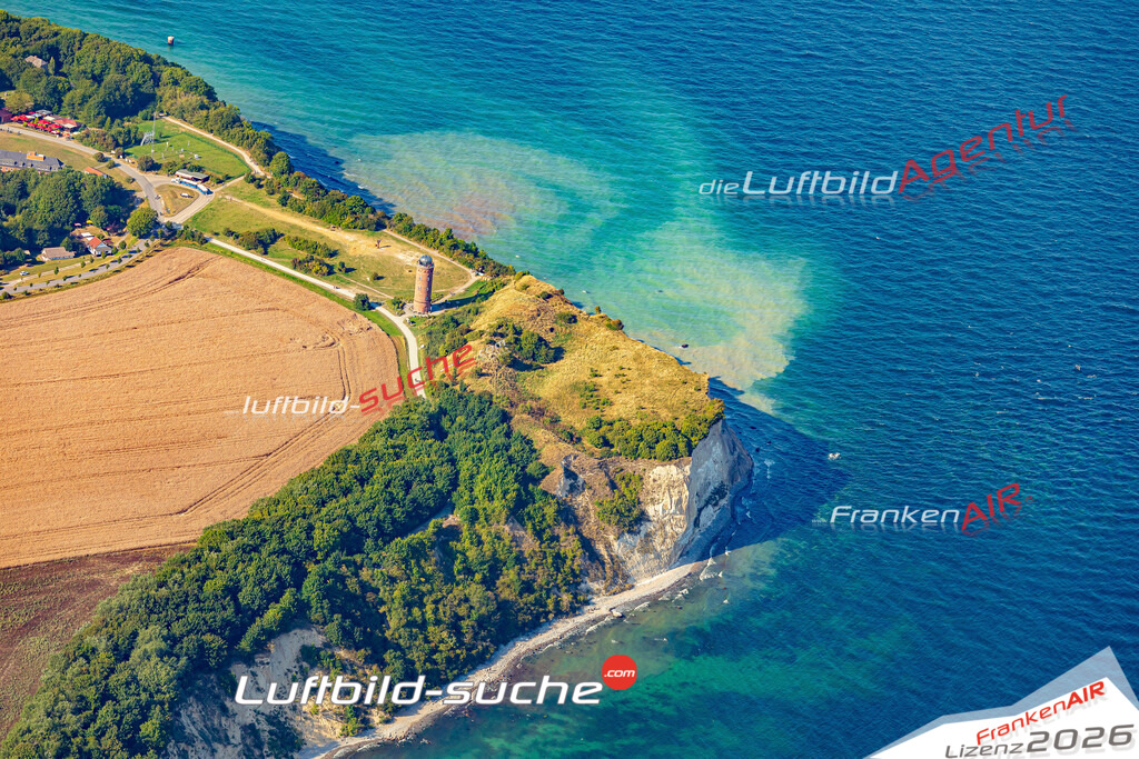 Luftaufnahme Arkona Putgarten - Die Luftaufnahme wurde 2025 vom UL-Flugzeug heraus erstellt ( ohne Drohne ) - Hochauflösende Luftaufnahme - für professionelle Ausdrucke geeignet. Die Geschenkidee !Mit Lizenz und Bildrechte bestellbar