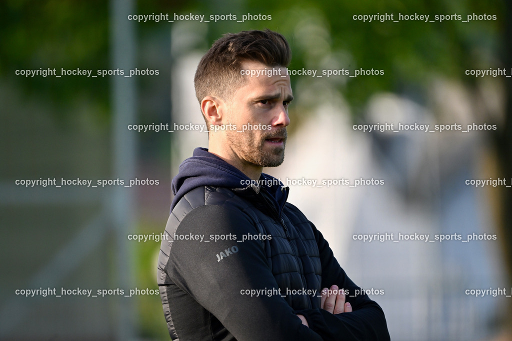 SAK vs. ATUS Velden 19.4.2024 | Headcoach ATUS Velden Marcel Günther Kuster, SAK vs. ATUS Velden 19.4.2024, SAK vs. ATUS Velden am 19.04.2024 in Klagenfurt (Sportpark Welzenegg), Austria, (Photo by Bernd Stefan)