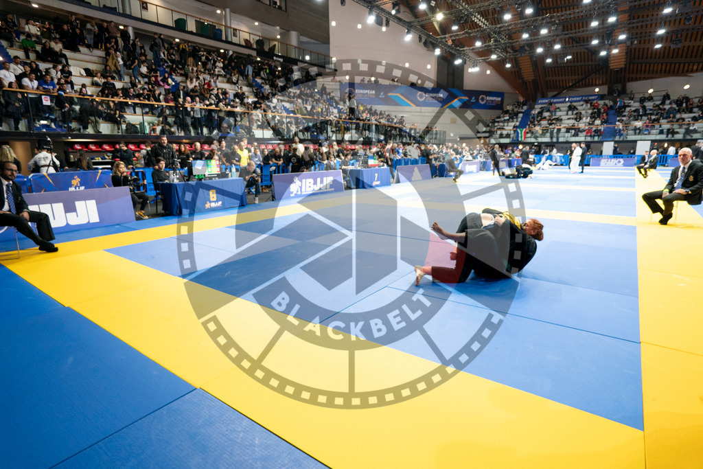 20240124PBB02834 | Fighters compete during the second day of the IBJJF European Championship in Paris, France, on January 24, 2024.