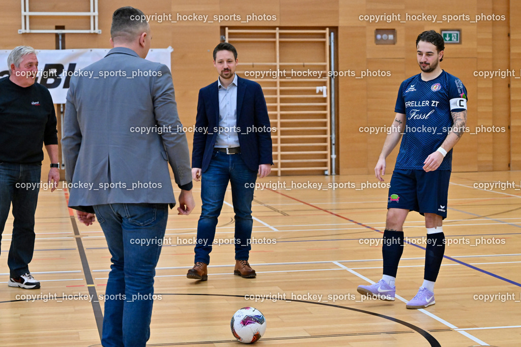 LPSV-Kärnten vs. FUTSAL versli.at Klagenfurt | #3 Nemanja Lukic LPSV-Kärnten, Ehren Anstoss, LPSV-Kärnten vs. FUTSAL versli.at Klagenfurt, LPSV-Kärnten vs. FUTSAL versli.at Klagenfurt am 01.02.2026 in Villach (Ballspielhalle St. Martin), Austria, (Photo by Bernd Stefan)