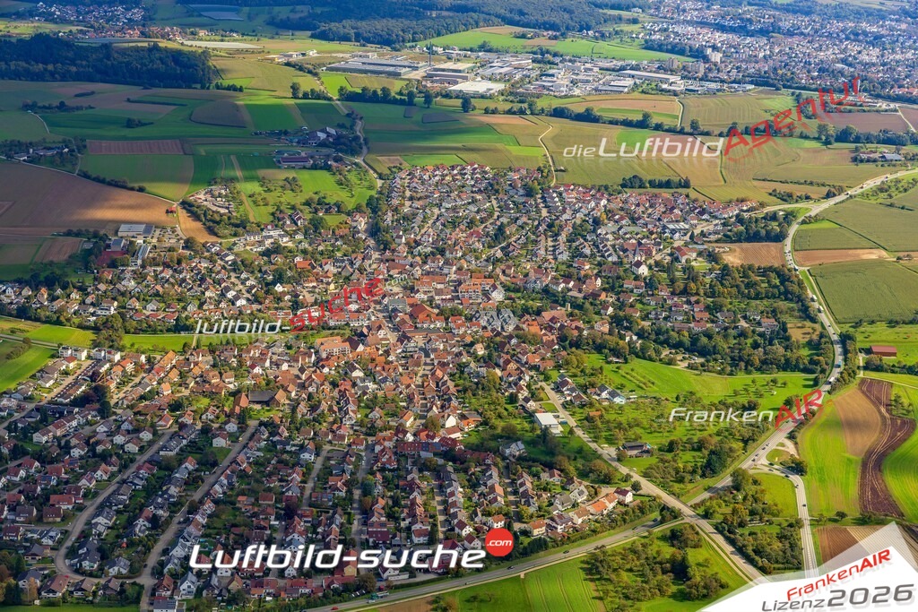 Großaspach Aspach Bild- Das Luftbild wurde 2025 vom UL-Flugzeug heraus erstellt ( keine Drohne ) - Hochauflösende Luftaufnahme -Nicht vergleichbar mit Google Maps oder Satelittenbilder- Die Geschenkidee !Mit Lizenz und Bildrechte bestellbar