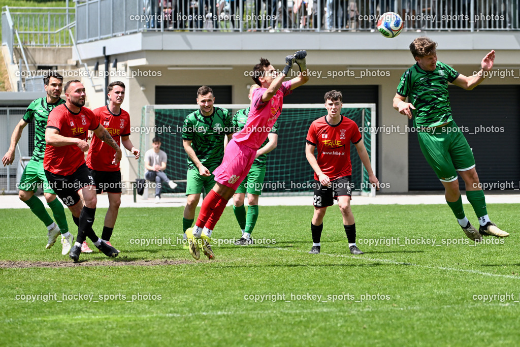 SC Landskron vs. SV Falle Maria Gail | #23 Klemen Velic SV Maria Gail, #2 David Gräfischer SC Landskron, #69 Oliver Cosic SV Maria Gail, #22 Lukas Novak SV Maria Gail, #21 Fabio Gödel SC Landskron, SC Landskron vs. SV Falle Maria Gail, SC Landskron vs. SV Falle Maria Gail am 17.05.2026 in Villach (Sportanlage Landskron), Austria, (Photo by Bernd Stefan)