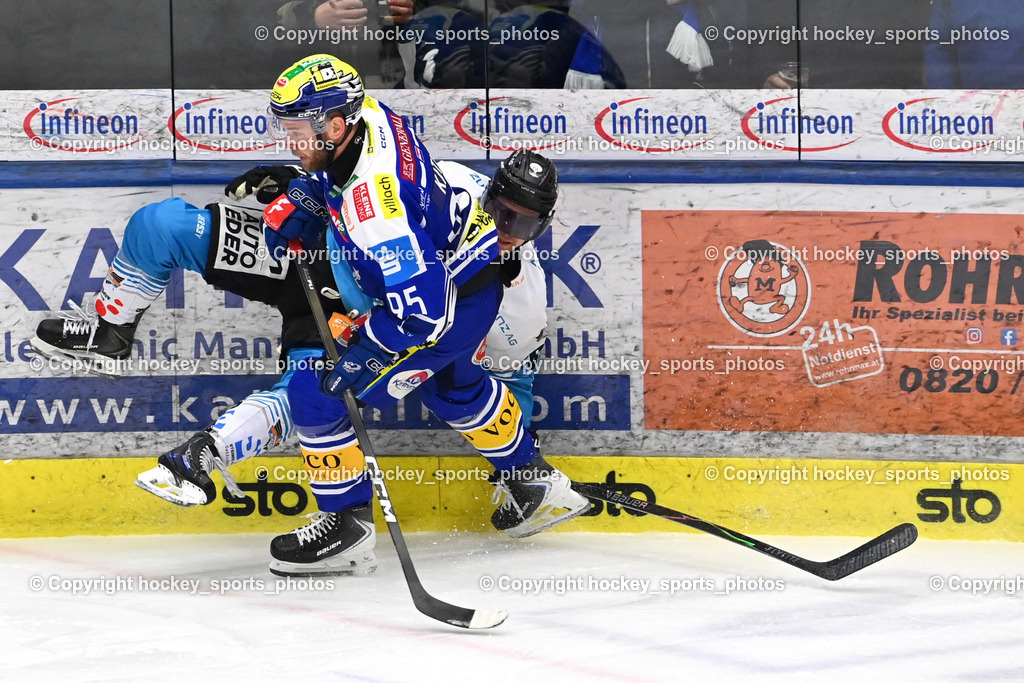 EC IDM Wärmepumpen VSV vs. Steinbach Black Wings Linz | #95 Mark Katic EC VSV, EC IDM Wärmepumpen VSV vs. Steinbach Black Wings Linz, EC IDM Wärmepumpen VSV vs. Steinbach Black Wings Linz am 23.01.2026 in Villach (Stadthalle Villach), Austria, (Photo by Bernd Stefan)