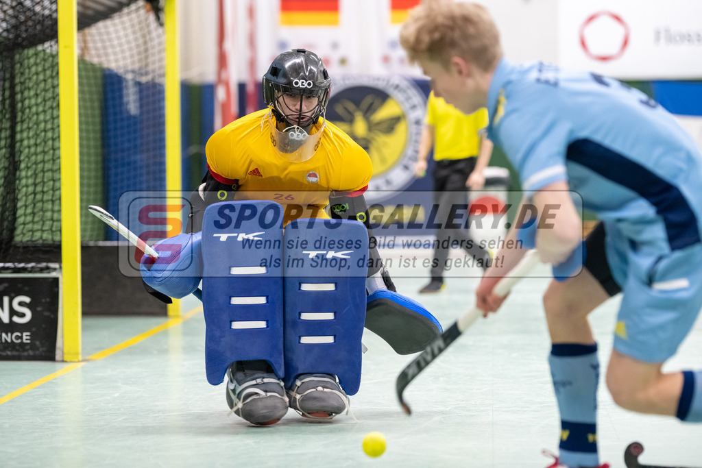 SFE_20230305_0021 | Deutsche Meisterschaft Männliche U16 Halle 2023 am 05.03.2023 in Köln (KTHC Stadion Rot-Weiss Köln Tennis and Hockey Club), Photo: Stephan Fehrmann 2022 (Sports-Gallery)