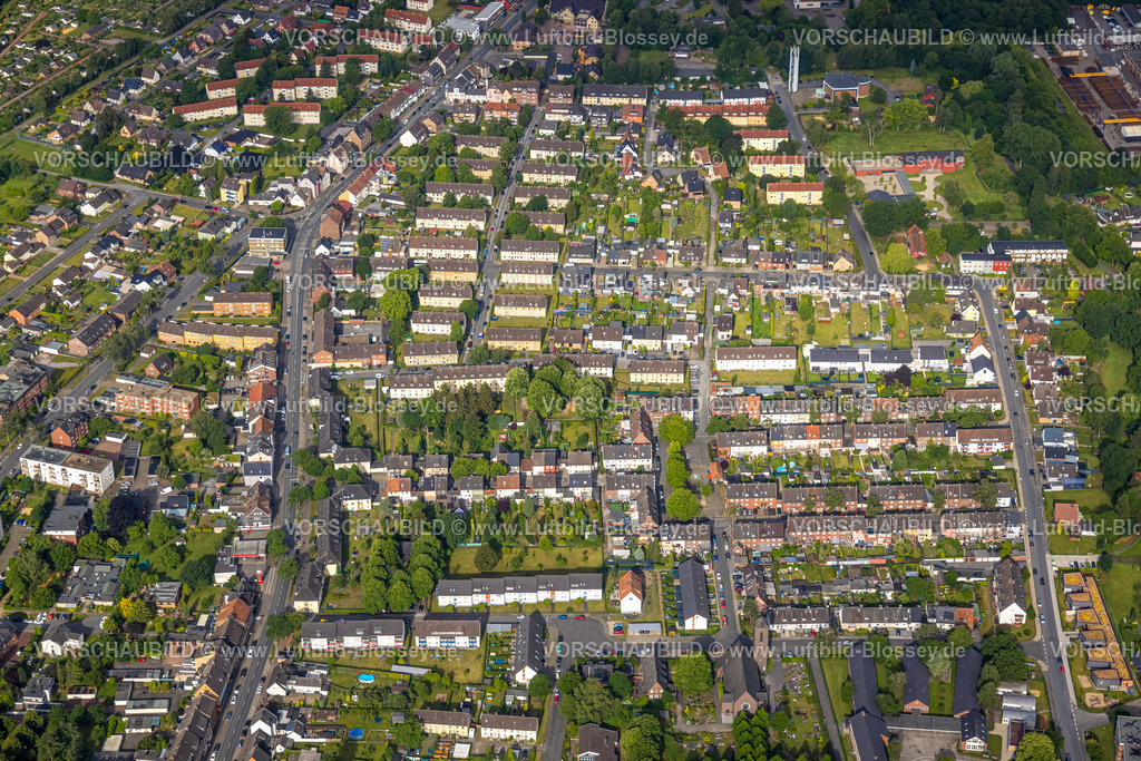Hamm220601704 | Luftbild, Wohnsiedlung zwischen Bockumer Weg und Großer Sandweg, Bockum-Hövel, Hamm, Ruhrgebiet, Nordrhein-Westfalen, Deutschland
