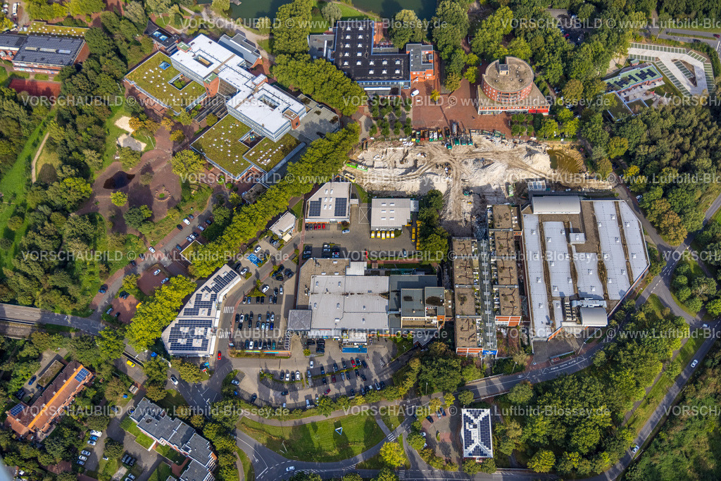 Dorsten230906027 | Luftbild, Gesamtschule Wulfen, Einkaufszentrum Wulfener Markt,  Barkenberg, Dorsten, Ruhrgebiet, Nordrhein-Westfalen, Deutschland