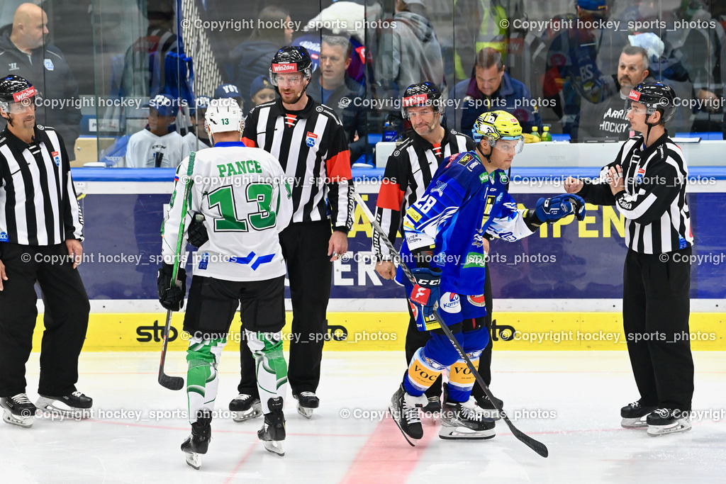 EC IDM Wärmepumpen VSV vs. HKSZ Olimpija 6.11.2022 | HRIBAR MATJAZ, GROZNIK BOSTJAN, TRILAR VIKTOR, BÄRNTHALER CHRISTOPH, Referees, #13 Pance Ziga, #28 Joslin Derek