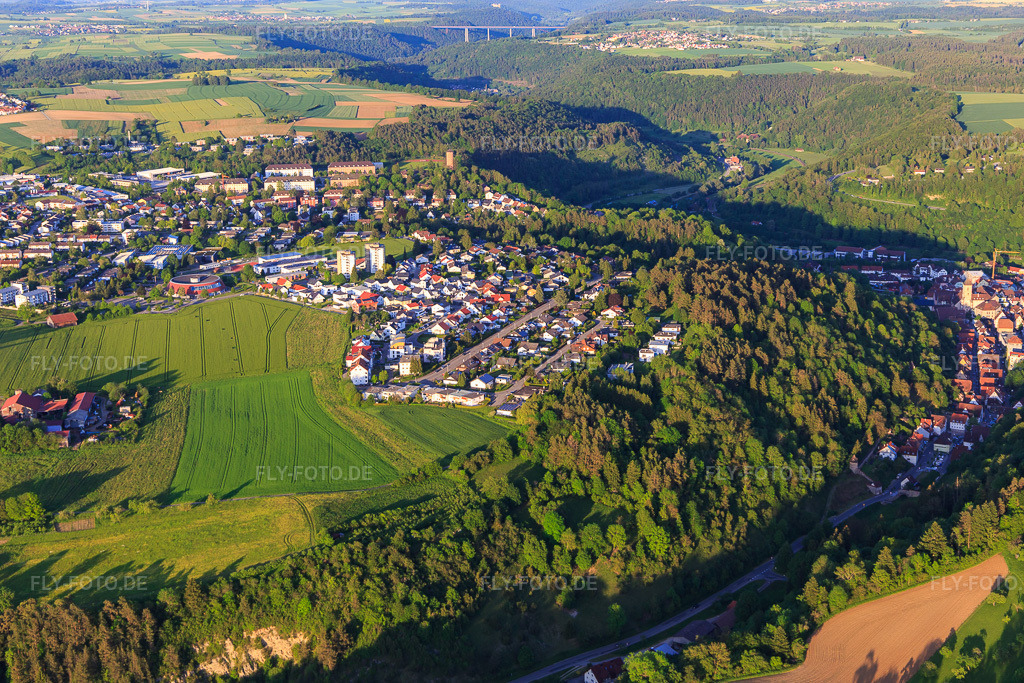 Luftbild: Südring in Horb am Neckar im Bundesland Baden-Württemberg in Deutschland. Foto: IMG_114848.jpg vom 31.05.2019 durch Werner Riehm/FLY-FOTO.de