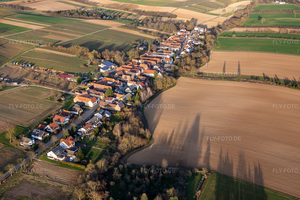 Luftbild: Hauptstr in Vollmersweiler im Bundesland Rheinland-Pfalz in Deutschland. Foto: IMG_136075.jpg vom 21.02.2023 durch Werner Riehm/FLY-FOTO.de