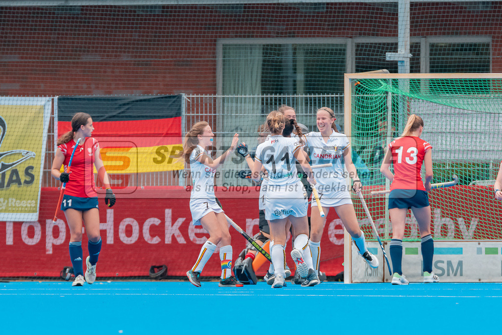 HK_20230715_102572 | Euro Hockey WU18 SF1 Belgium vs England Championship Girls &amp; Boys am 15.7.2023 CHTC , Krefeld ,