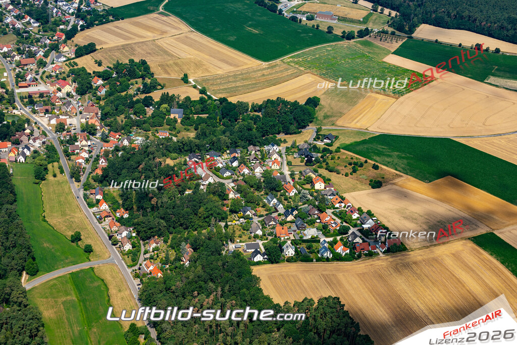 aktuelles Luftbild von  Dietersdorf - Luftaufnahme wurde 2019 von https://frankenair.de mittels Flugzeug (keine Drohne) erstellt.