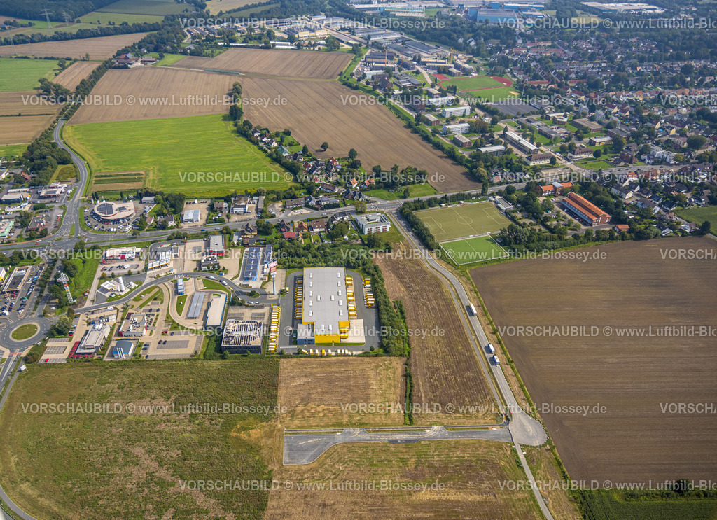 Unna230900898 | Luftbild, Gewerbegebiet Kamen Karree, Mönninghoffs Feld, Afferde, Unna, Ruhrgebiet, Nordrhein-Westfalen, Deutschland