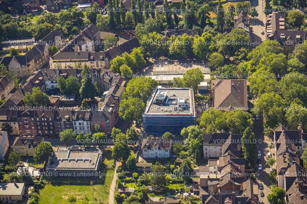 Duisburg230706703 | Luftbild, Herbert Grillo-Gesamtschule, Baustelle Campus Marxloh Gertrudenstraße für die Gesamtschule, Marxloh, Duisburg, Ruhrgebiet, Nordrhein-Westfalen, Deutschland