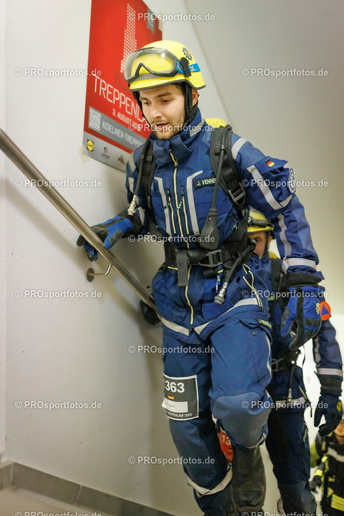 KölnTurm Treppenlauf; Köln, 03.08.2025 | Impressionen vom KölnTurm Treppenlauf am 03.08.2025 in Köln (Nordrhein-Westfalen). 