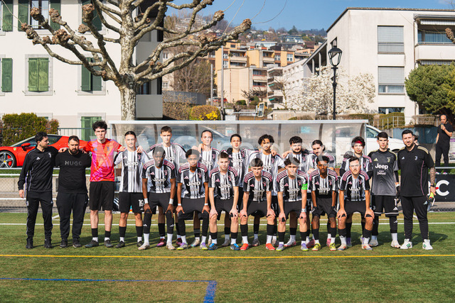 juv_lut_fmachado-0143 | Images from the Juniors B match between Juventus Academy and FC Lutry, played on 18 March 2026 in Lutry, Switzerland, featuring players, coaching staff and match action throughout the game.
