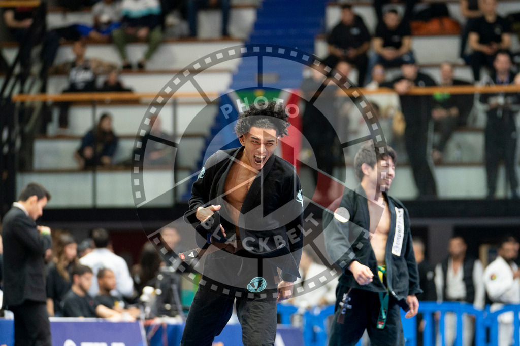 20240124PBB02844 | Fighters compete during the second day of the IBJJF European Championship in Paris, France, on January 24, 2024.