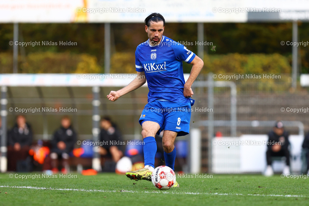 NH_FCStPauliU23_SVMeppen_RegionalligaNord_02112025 | #6 Ersin Zehir (SV Meppen)Fußball I Herren I Regionalliga Nord I Saison 2025-2026 I 17. Spieltag I FC St. Pauli U23 - SV Meppen I 02.11.2025 I Edmund-Plambeck-Stadion