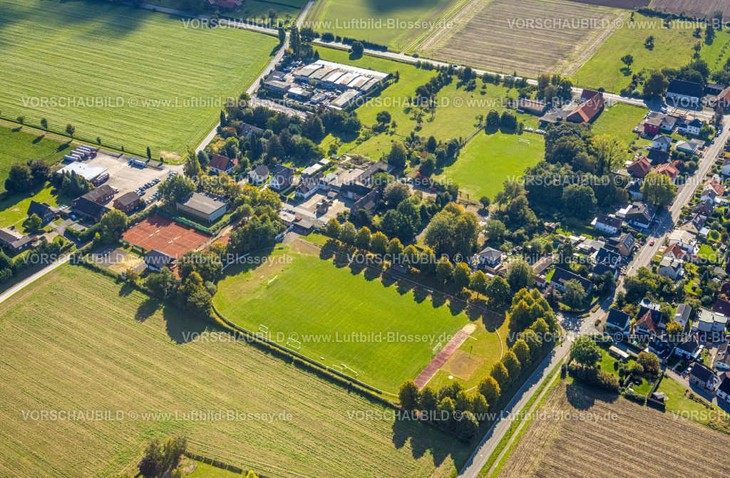 Unna220903056 | Luftbild, Sportplatz und Tennisanlage, Hemmerde, Unna, Ruhrgebiet, Nordrhein-Westfalen, Deutschland