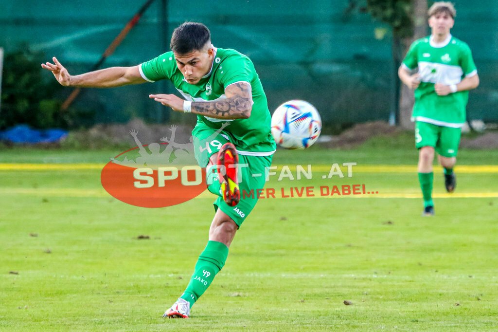 SV Donau - FC Lendorf 0-0, Kärntner Liga 3. Runde | Damjan Jovanovic (SV Donau Klagenfurt #49) SV Donau - FC Lendorf 0-0 am 12.08.2023 in Klagenfurt
(Sportplatz SV Donau), Austria, (Photo by Ernst Krawagner sport-fan.at) - Realisiert mit Pictrs.com