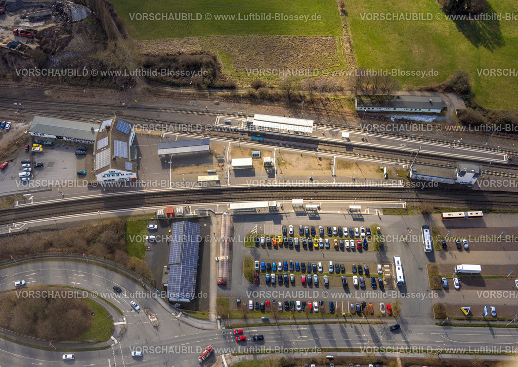 Froendenberg230214596 | Luftbild, Bahnhof Fröndenberg, Ruhrgebiet, Nordrhein-Westfalen, Deutschland