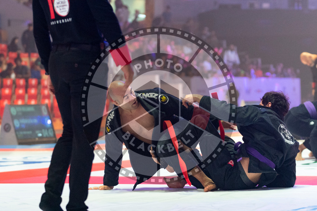 20231106PBB0156 | Fighters compete during the AJP World Master Championship in the Mubadala Arena in Abu Dhabi, Arab United Emirates, on November 6, 2023.