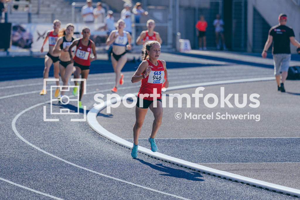 Deutsche Meisterschaften U20 / U16 2026 | Lea Topp, SV Sonsbeck, 946, 1500-Meter-Lauf, Deutsche Meisterschaften der U20 &amp; U16 2026, Lohrheidestadion Bochum-Wattenscheid, 10.07.2026. Foto: Marcel Schwering / sportimfokus - Realisiert mit Pictrs.com