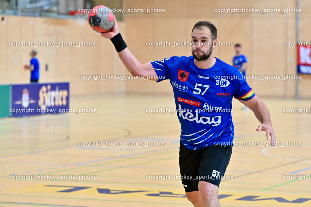 SC Ferlach vs. Bregenz Handball | #57 LEBAN Patrik SC Ferlach, SC Ferlach vs. Bregenz Handball, SC Ferlach vs. Bregenz Handball am 28.09.2024 in Ferlach (Ballspielhalle Ferlach), Austria, (Photo by Bernd Stefan)