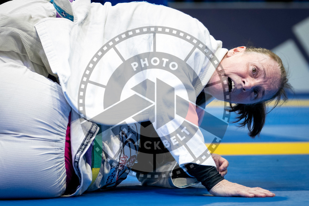20240125PBB00676 | Fighters compete during the sixth day of the Brazilian Jiu-jitsu European Championship of the IBJJF in Paris, France, on January 25, 2024.