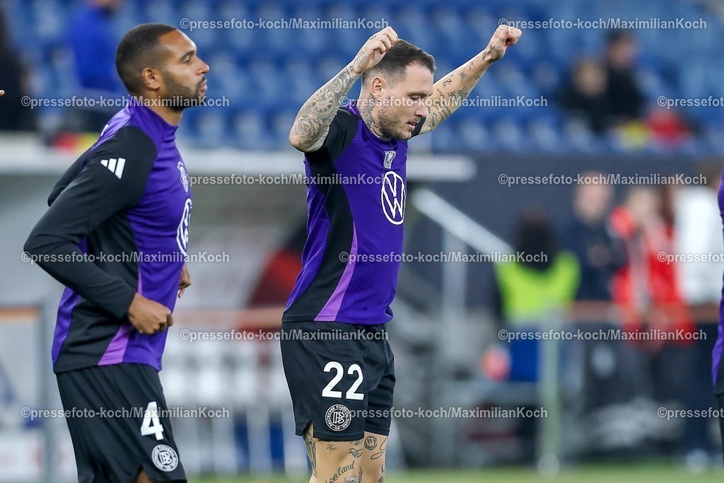 DFB10102501066 | 10.10.2025, Fußball, Länderspiel, Deutschland - Luxemburg, UEFA WM-Qualifikation, 2025/2026, Gruppe A, PreZero Arena in Sinsheim: David Raum (GER #22) DFB regulations prohibit any use of photographs as image sequences and or quasi-video.