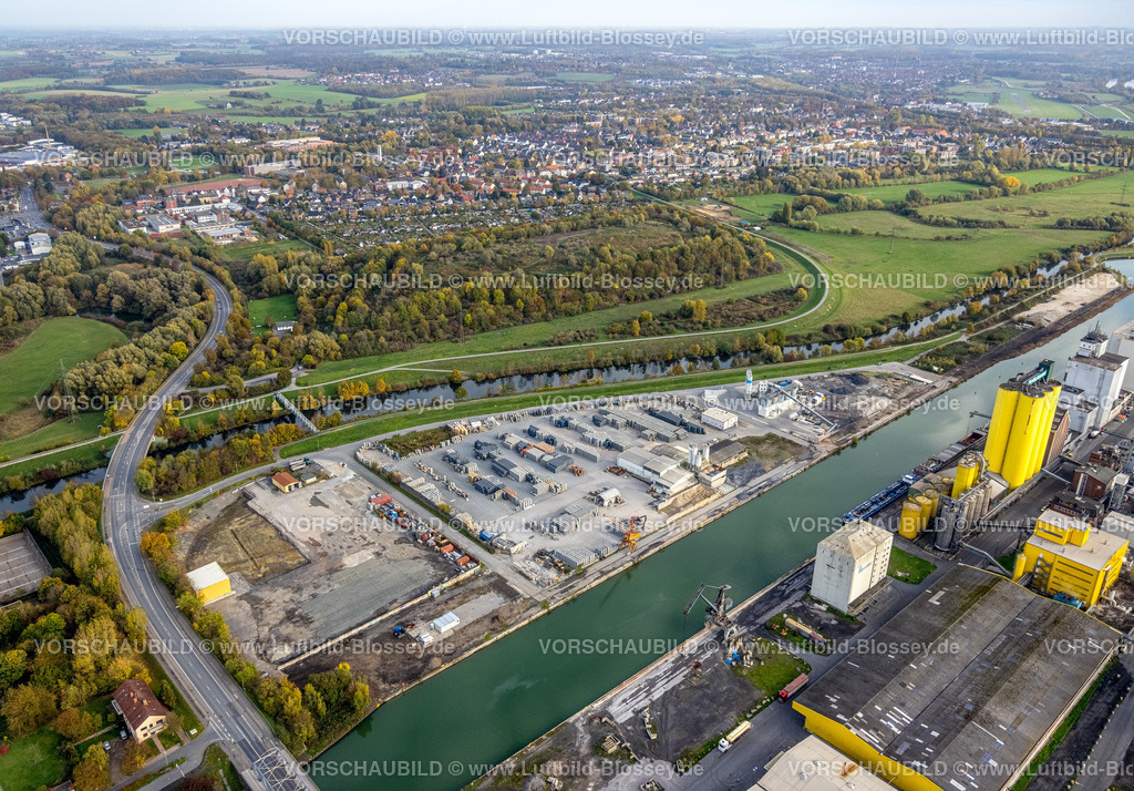 Hamm221012476 | Luftbild, Bergisch-Westerwälder Hartsteinwerke, Datteln-Hamm-Kanal, am Hafen, Herringen, Hamm, Ruhrgebiet, Nordrhein-Westfalen, Deutschland