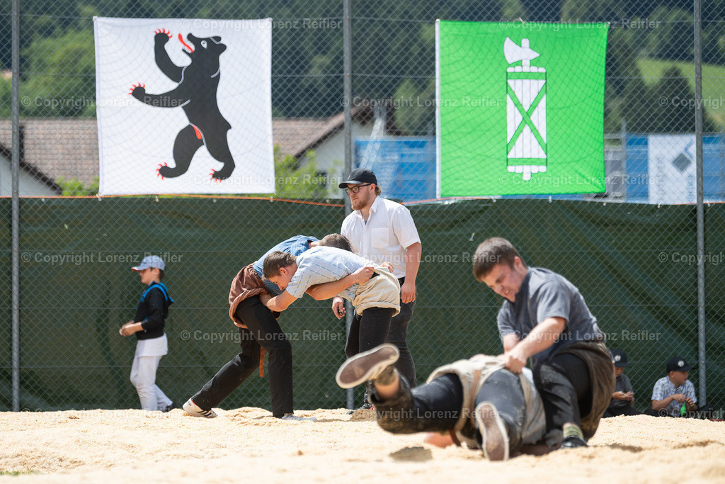 Schwingen -  Appenzeller Kantonal Nachwuchsschwingfest 2023 | Oberegg, 8.7.23, Schwingen - Appenzeller Kantonal Nachwuchsschwingfest.