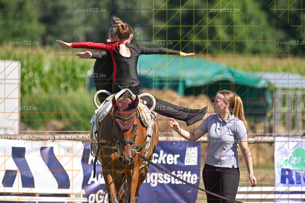 30 Jahre RFV Pulsnitz e.V., Pulsnitz am 09.08.2026 | 30Jahre Reit- und Fahrverein Pulsnitz e.V., Pulsnitz am 08.08.26, Zur 28. breitensportlichen Veranstaltung des RFV Pulsnitz e.V. fanden verschiedene Wettbewerbe in nahezu allen Disziplinen des Pferdesport statt.- Voltigier-Wettbewerb im Schritt - Realisiert mit Pictrs.com