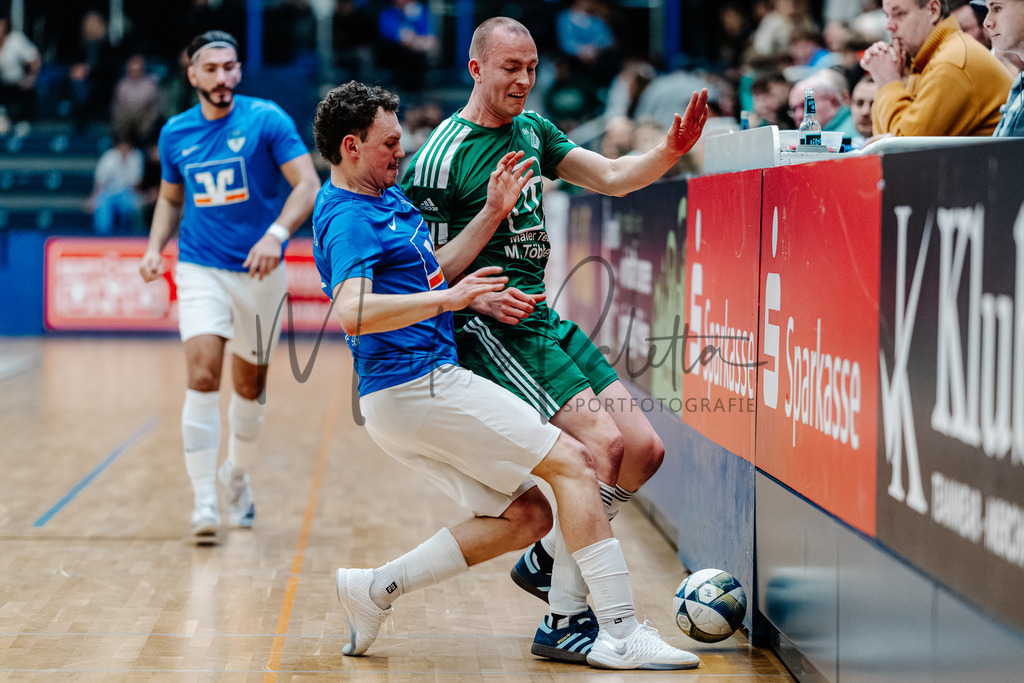 47. Stadtmeisterschaften im Hallenfußball 2025, Vorrunde | Stadtmeisterschaften im Hallenfußball 2025, Vorrunde, Sporthalle Berg Fidel in Münster. Foto: sportfotografie.ms | Markus Paletta - Realisiert mit Pictrs.com