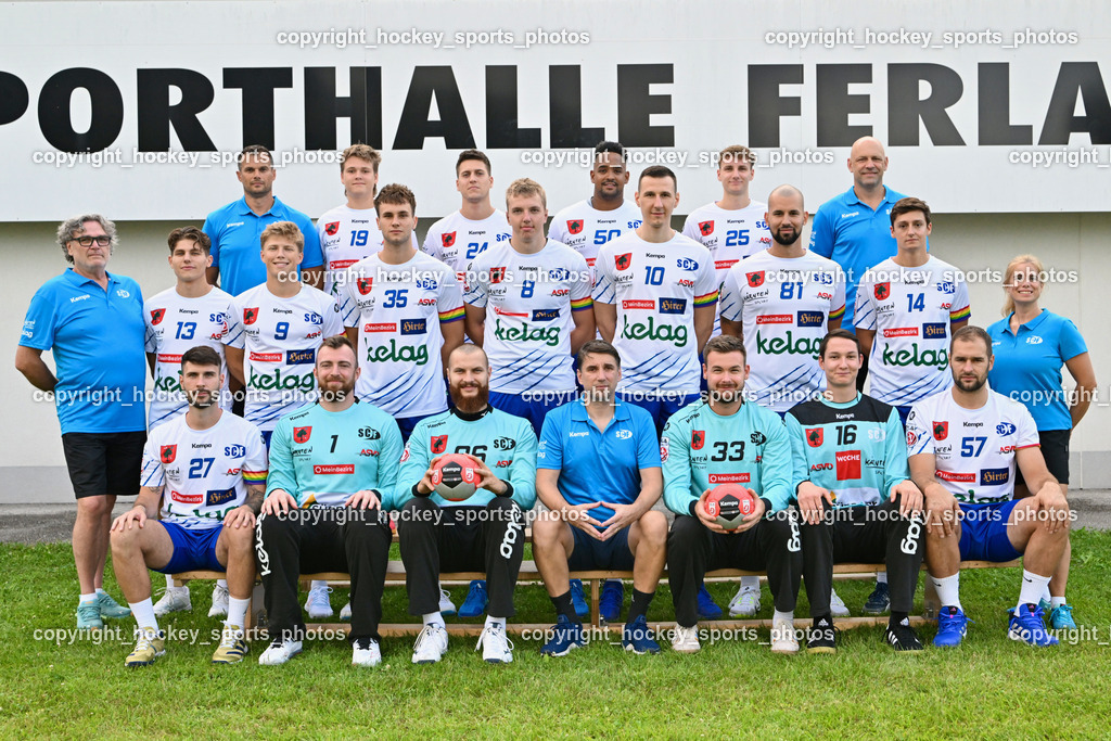 SC Ferlach Media Day | Mannschaftsfoto FC Ferlach HLA Meisterliga, SC Ferlach Media Day, SC Ferlach Media Day am 19.08.2024 in Ferlach (Ballspielhalle Ferlach), Austria, (Photo by Bernd Stefan)