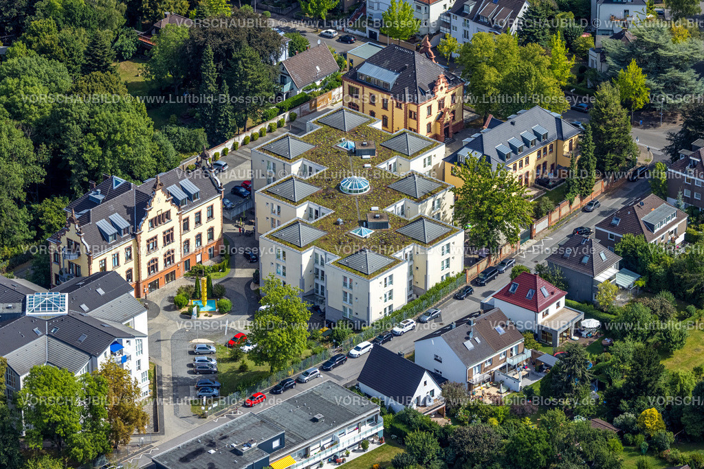 Muelheim220802166 | Luftbild, KulT Bild Verlag UG, Gebäude an der Rochusstraße, Altstadt I - Südwest, Mülheim an der Ruhr, Ruhrgebiet, Nordrhein-Westfalen, Deutschland