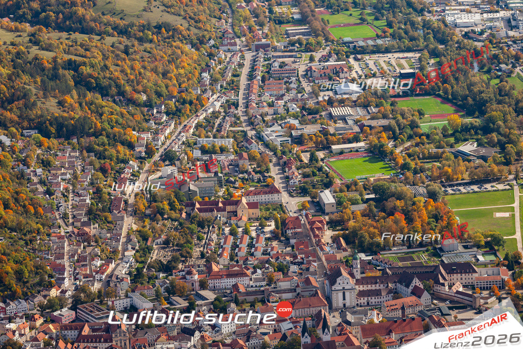 Die Luftbildaufnahme Altstadt - Eichstaett wurde 2019 mittels Flugzeug (keine Drohne) erstellt. Perfekte Schärfe und Druck- Ergebnisse- Garantiert!