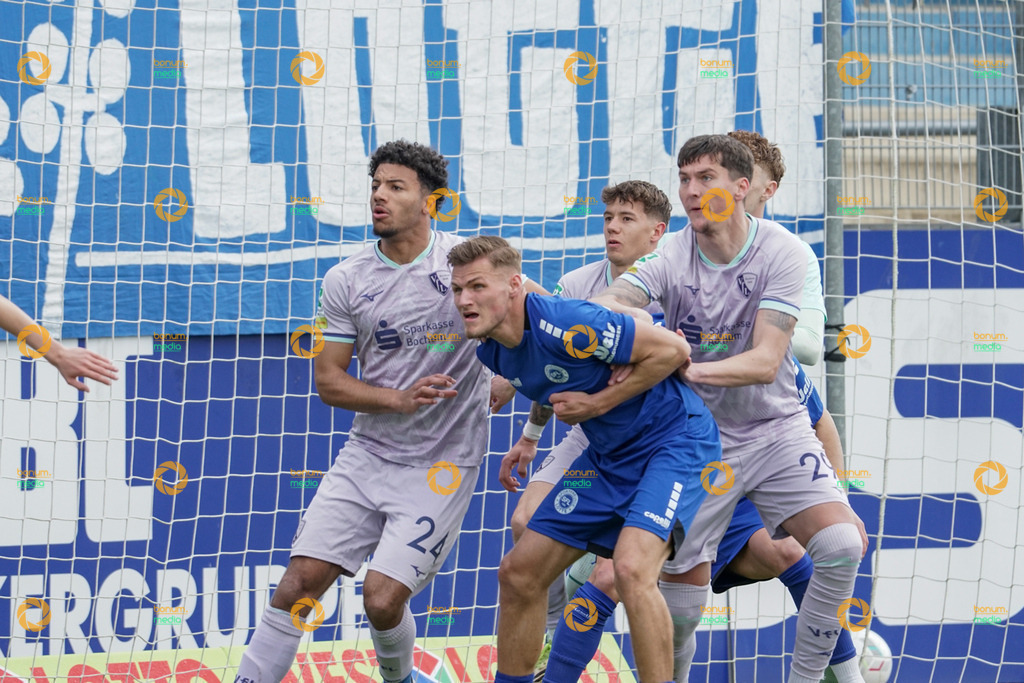 VfL Sportsfreunde Lotte vs. VfL Bochum II U23 - Regionalliga West - 28. Spieltag 2026 | Marius Zentler, 21Jonathan Akaegbobi, 24Dominic Volkmer, 29Hugo Rölleke, 1Niklas Jahn, 12 - Realisiert mit Pictrs.com