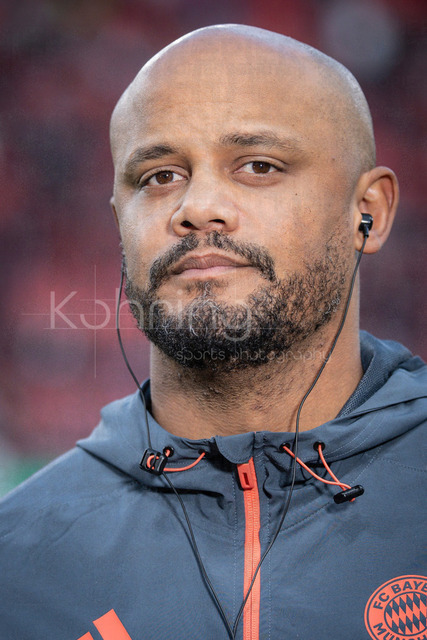 DFB Cup semifinal match Bayer 04 Leverkusen vs. FC Bayern Munich, 22.04.2026 | LEVERKUSEN, GERMANY - APRIL 22, 2026: Vincent Kompany (Head Coach FC Bayern Muenchen) before  the German DFB Cup semifinal match between Bayer 04 Leverkusen vs. FC Bayern Munich at BayArena on April 22, 2026 in Leverkusen, Germany. DFL REGULATIONS PROHIBIT ANY USE OF PHOTOGRAPHS AS IMAGE SEQUENCES AND/OR QUASI-VIDEO.
