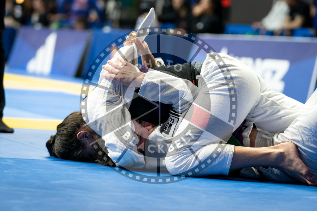 20240125PBB00268 | Fighters compete during the sixth day of the Brazilian Jiu-jitsu European Championship of the IBJJF in Paris, France, on January 25, 2024.